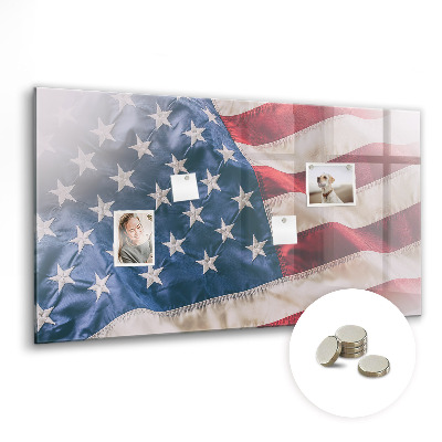 Tableau mural magnétique drapeau américain