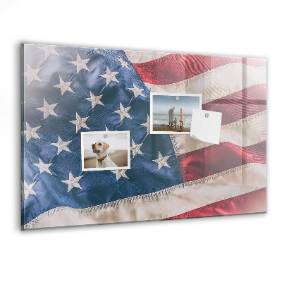 Tableau mural magnétique drapeau américain