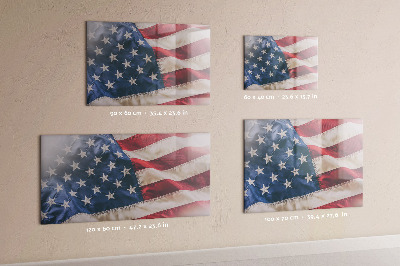 Tableau mural magnétique drapeau américain