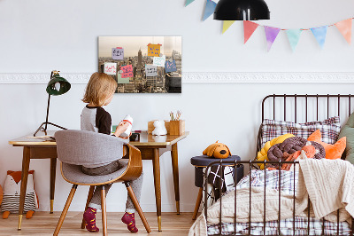 Tableau pour magnet Paysage urbain
