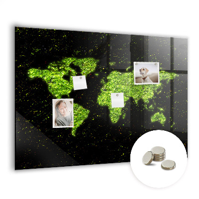 Tableau magnétique enfant Carte du monde