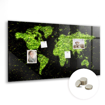 Tableau magnétique enfant Carte du monde