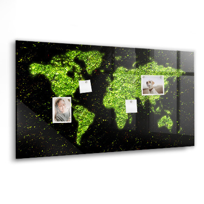 Tableau magnétique enfant Carte du monde