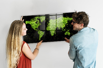 Tableau magnétique enfant Carte du monde