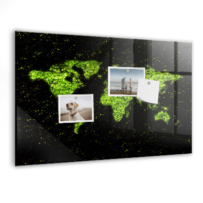 Tableau magnétique enfant Carte du monde