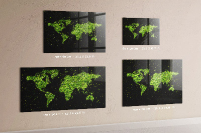 Tableau magnétique enfant Carte du monde