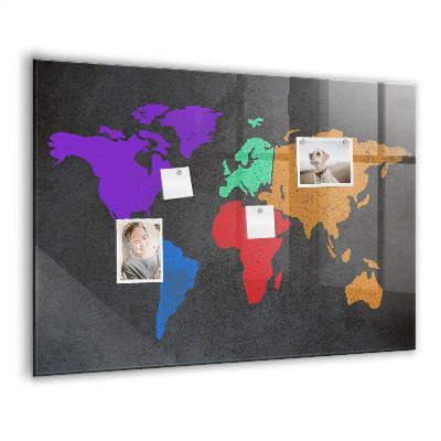 Tableau magnétique enfant Carte du monde