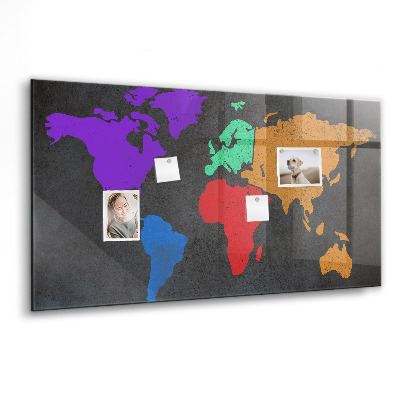 Tableau magnétique enfant Carte du monde