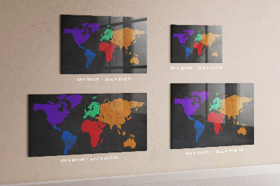 Tableau magnétique enfant Carte du monde