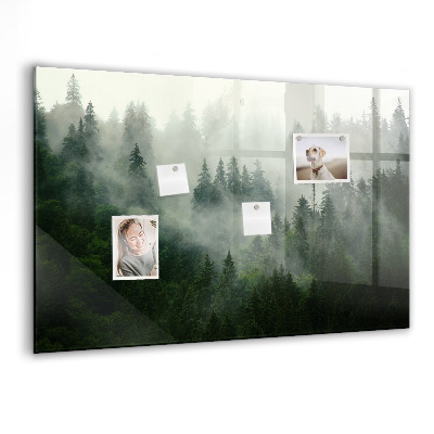 Tableau aimanté horizontal Forêt brumeuse