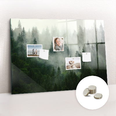 Tableau aimanté horizontal Forêt brumeuse