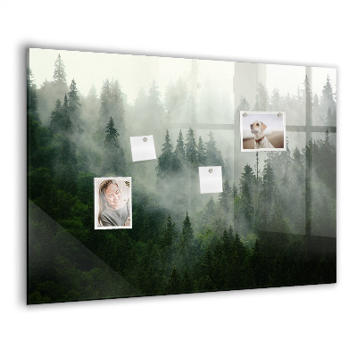 Tableau aimanté horizontal Forêt brumeuse