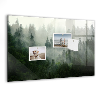 Tableau aimanté horizontal Forêt brumeuse