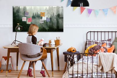 Tableau aimanté horizontal Forêt brumeuse