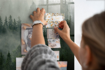 Tableau aimanté horizontal Forêt brumeuse