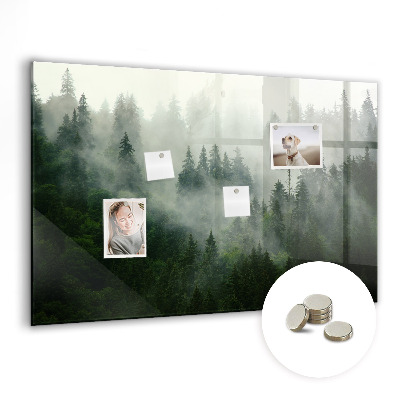 Tableau aimanté horizontal Forêt brumeuse