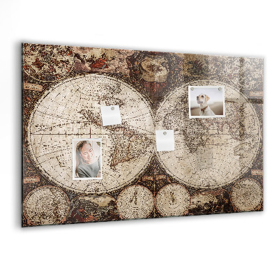 Tableau magnétique enfant Carte du vieux monde
