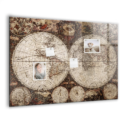 Tableau magnétique enfant Carte du vieux monde