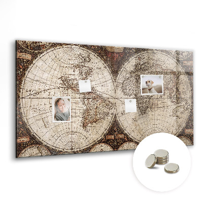 Tableau magnétique enfant Carte du vieux monde