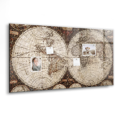 Tableau magnétique enfant Carte du vieux monde