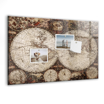 Tableau magnétique enfant Carte du vieux monde