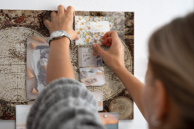 Tableau magnétique enfant Carte du vieux monde