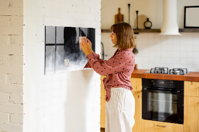 Tableau mural magnétique Fumée