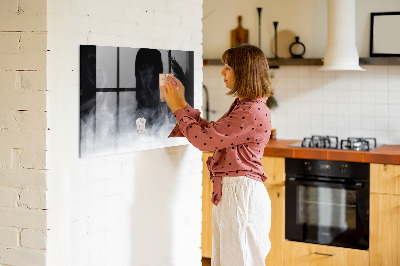 Tableau mural magnétique Fumée