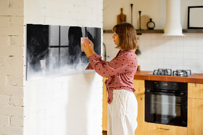 Tableau mural magnétique Fumée