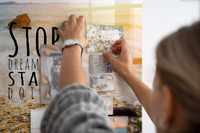 Tableau aimanté horizontal Texte de motivation