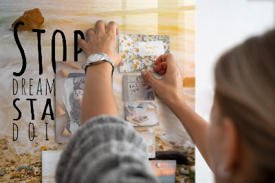 Tableau aimanté horizontal Texte de motivation