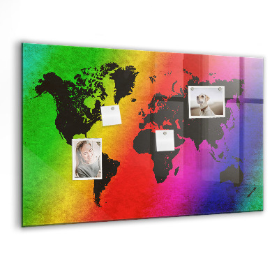 Tableau magnétique enfant Carte du monde