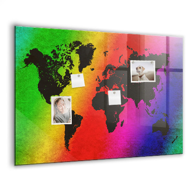 Tableau magnétique enfant Carte du monde