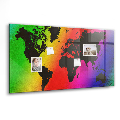 Tableau magnétique enfant Carte du monde