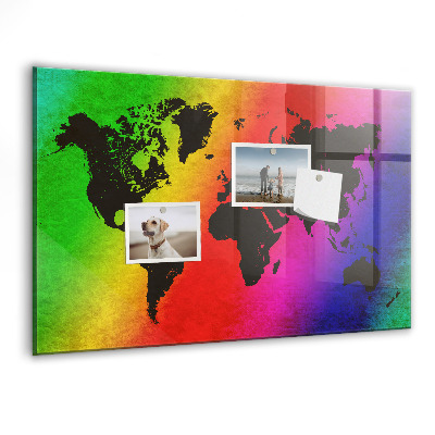 Tableau magnétique enfant Carte du monde