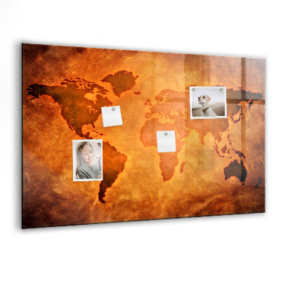 Tableau magnétique enfant Grande carte du monde
