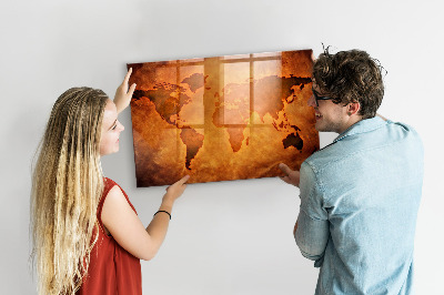 Tableau magnétique enfant Grande carte du monde