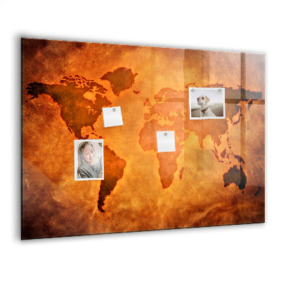Tableau magnétique enfant Grande carte du monde