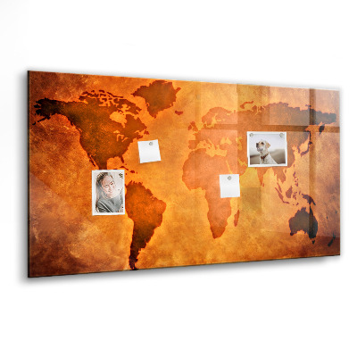 Tableau magnétique enfant Grande carte du monde