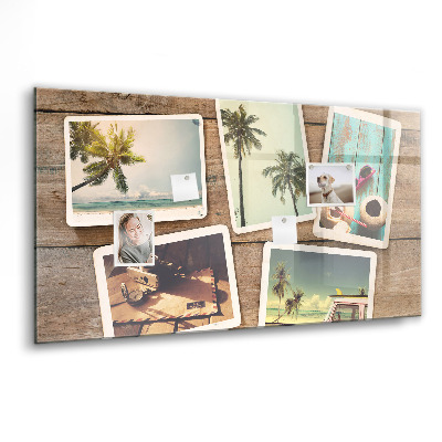 Tableau aimanté horizontal Photos Polaroid