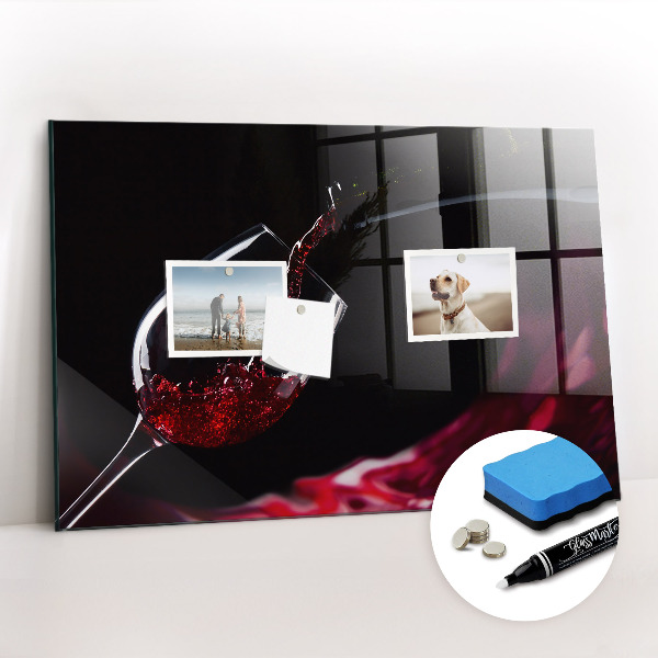 Tableau magnétique design horizontal Vin