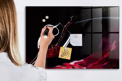 Tableau magnétique design horizontal Vin