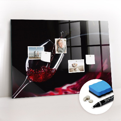 Tableau magnétique design horizontal Vin