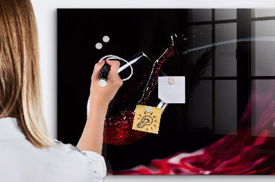 Tableau magnétique design horizontal Vin