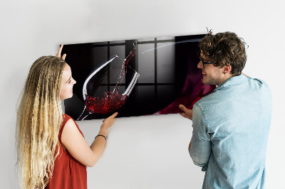 Tableau magnétique design horizontal Vin
