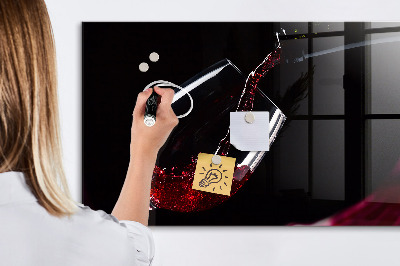 Tableau magnétique design horizontal Vin