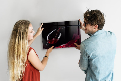 Tableau magnétique design horizontal Vin