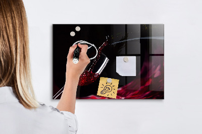 Tableau magnétique design horizontal Vin