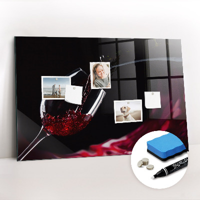 Tableau magnétique design horizontal Vin