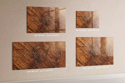 Tableau effaçable magnétique horizontal Bois décoratif